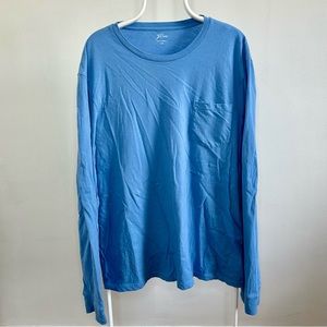 NWOT-JCrew Long Sleeve Broken In Pocket T